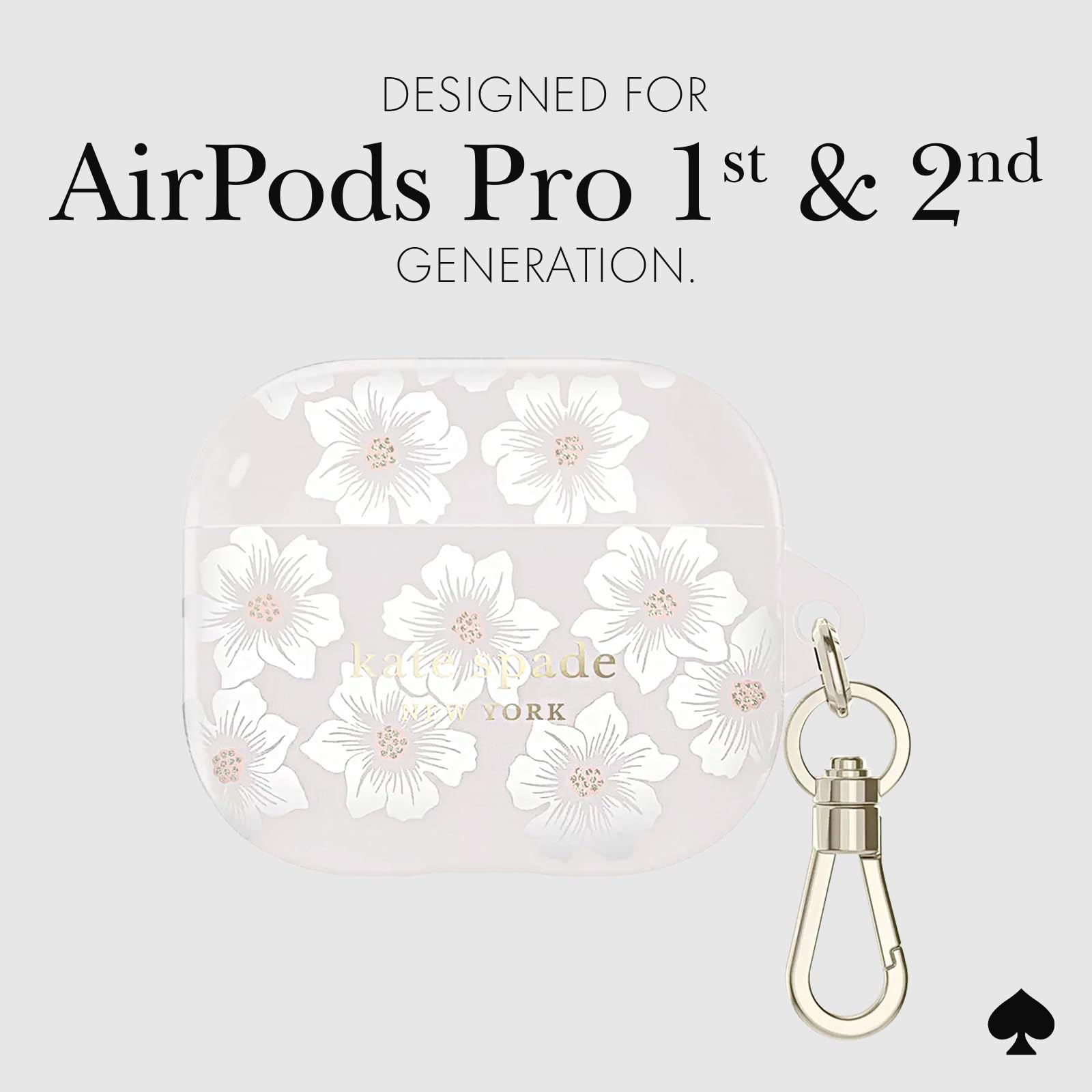 Kate Spade AirPods Pro Protective Case with Keychain Ring