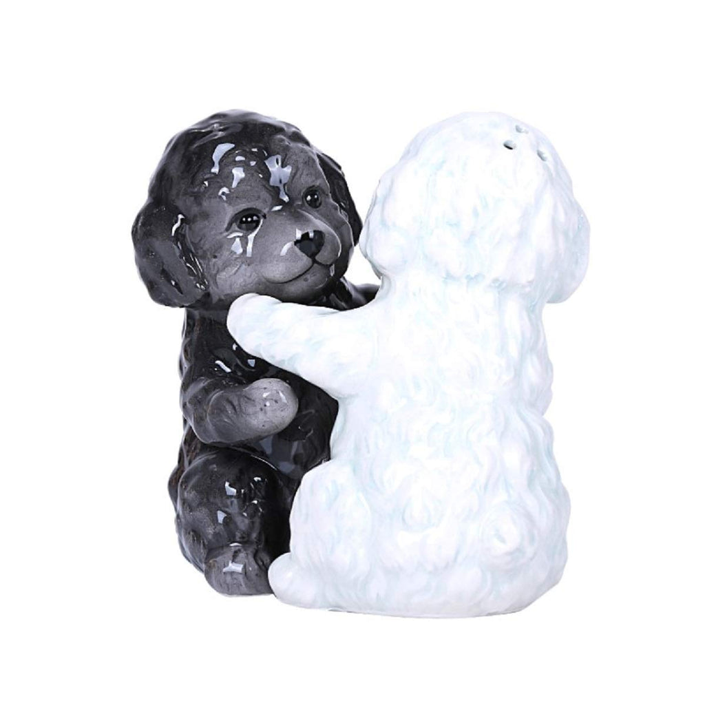 Pacific Giftware Hugging Maltese Puppy Magnetic Ceramic Salt and Pepper Shakers Set