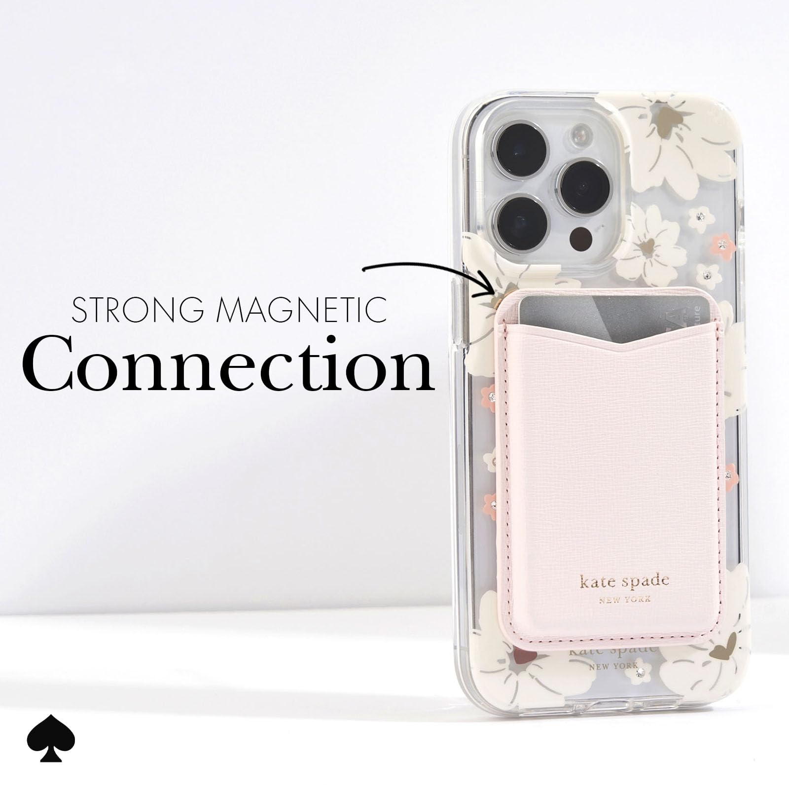 Kate Spade Pale Dogwood Magnetic Wallet/Card Holder