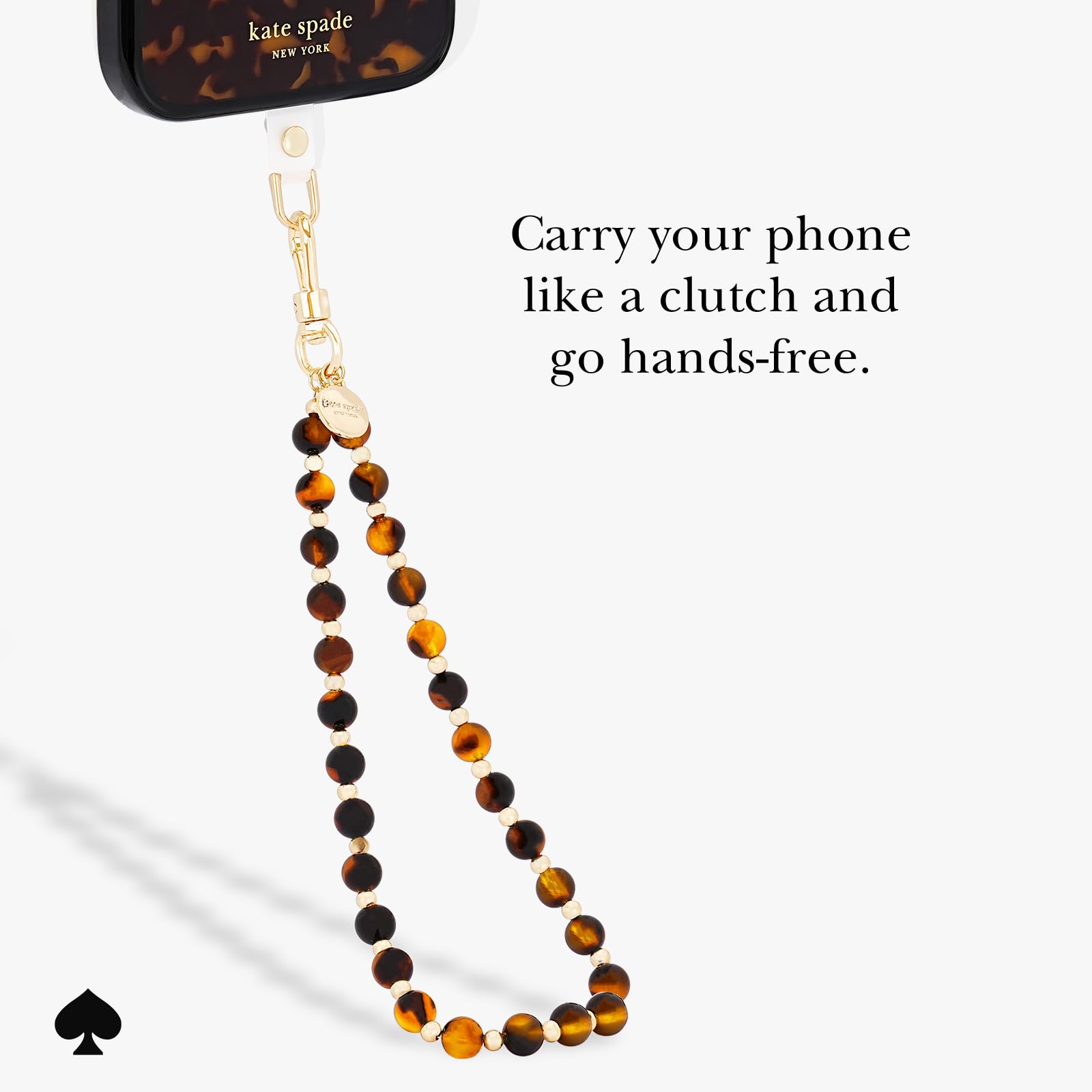 Kate Spade Phone Charm - Tortoise Bead