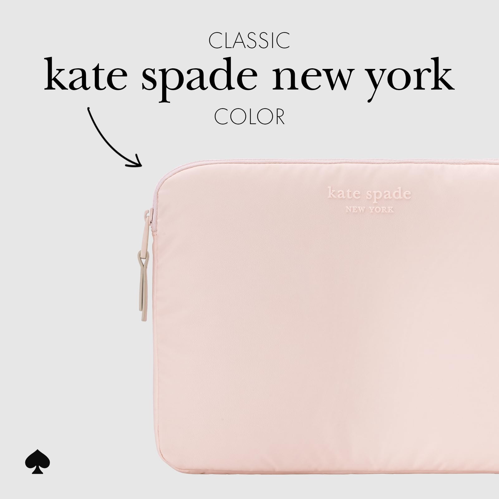 Kate Spade Puffer Laptop Sleeve 14 Inch - Chalk Pink