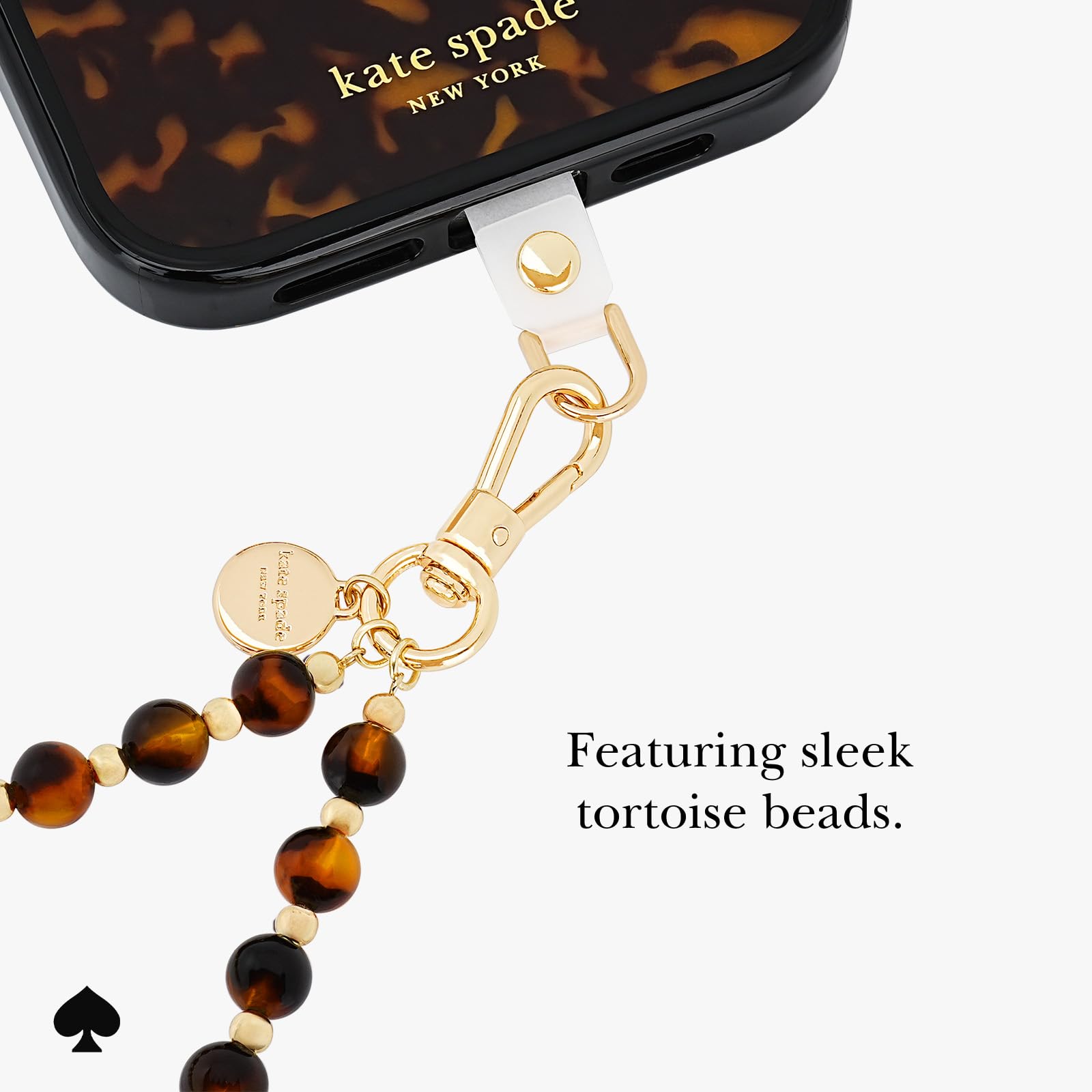 Kate Spade Phone Charm - Tortoise Bead
