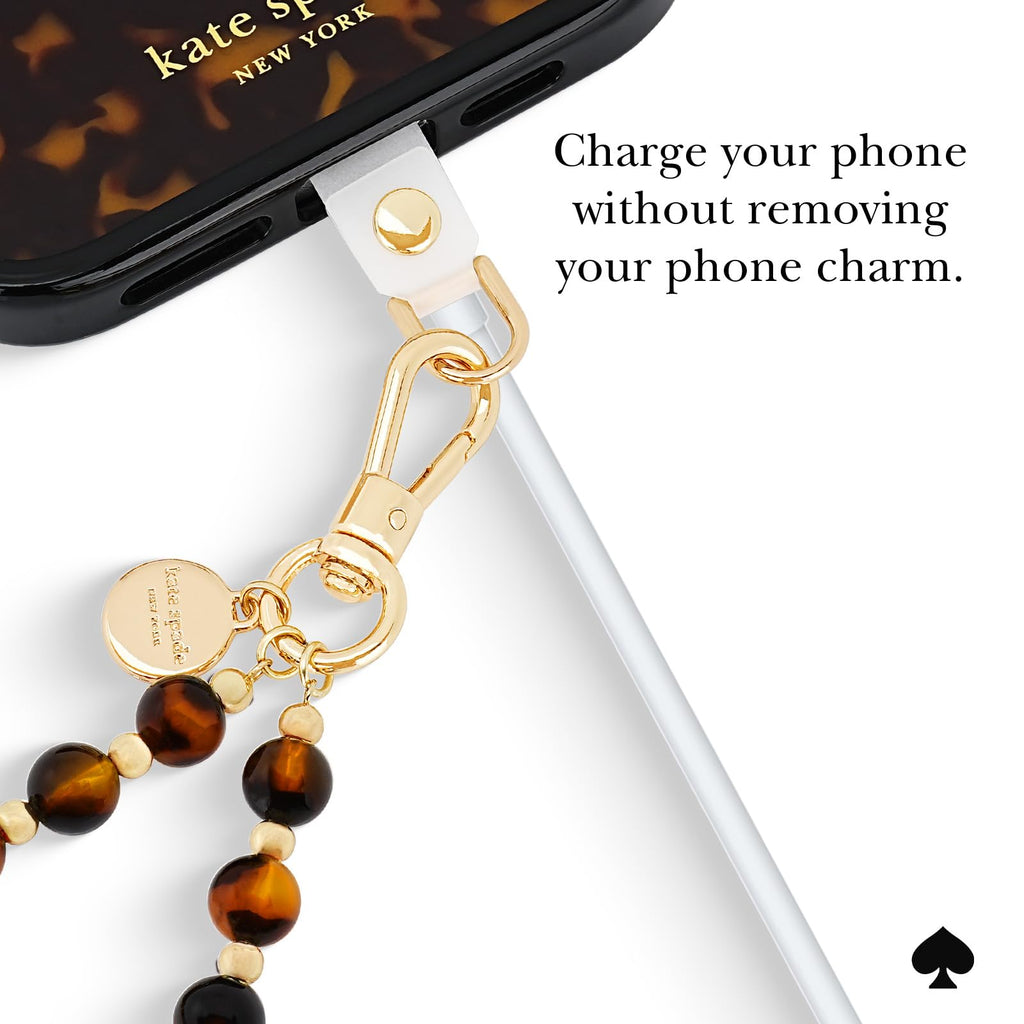 Kate Spade Phone Charm - Tortoise Bead