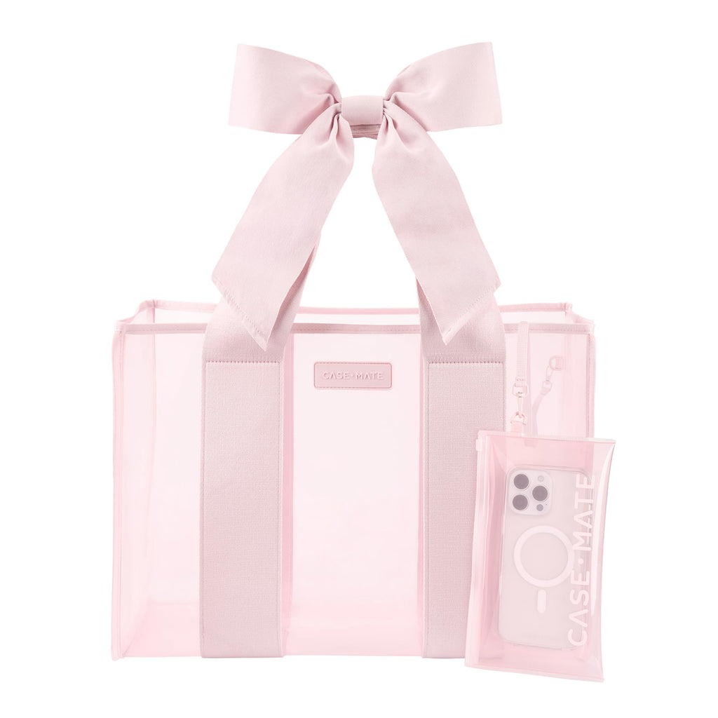 Case-Mate Pink Bow Jelly Tote