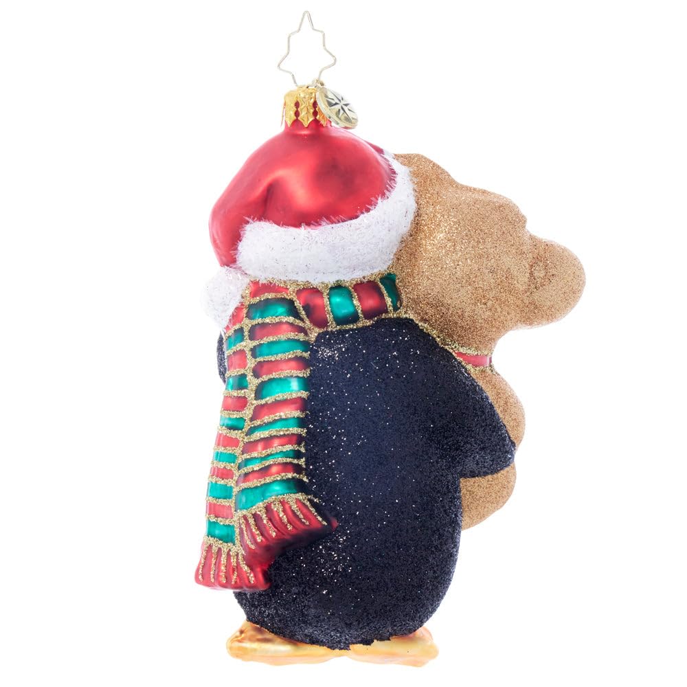 Christopher Radko Hand-Crafted European Glass Christmas Tree Decorative Ornament, This Teddy is for You!