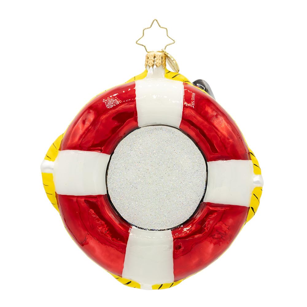 Christopher Radko Hand-Crafted European Glass Christmas Tree Decorative Ornament, Steamboat Mickey
