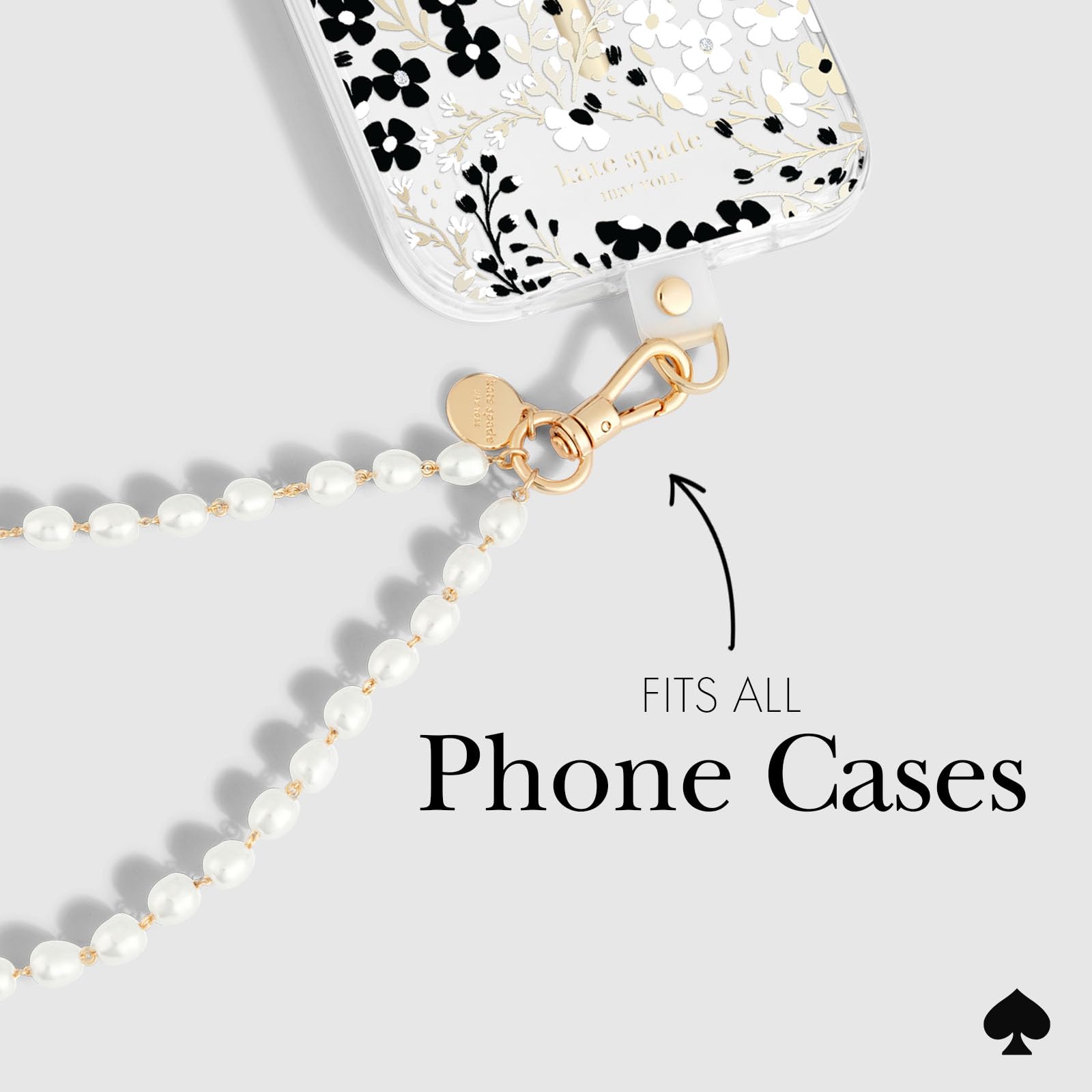 Kate Spade Phone Charm - Sea Pearl