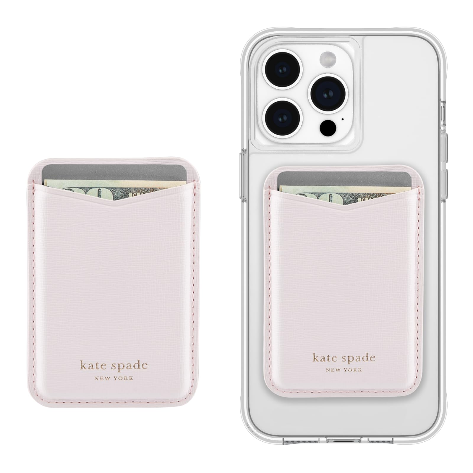 Kate Spade Pale Dogwood Magnetic Wallet/Card Holder