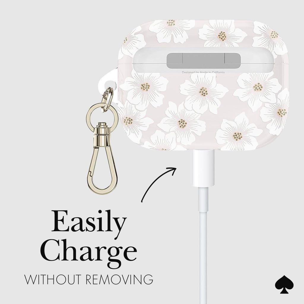 Kate Spade AirPods Pro Protective Case with Keychain Ring