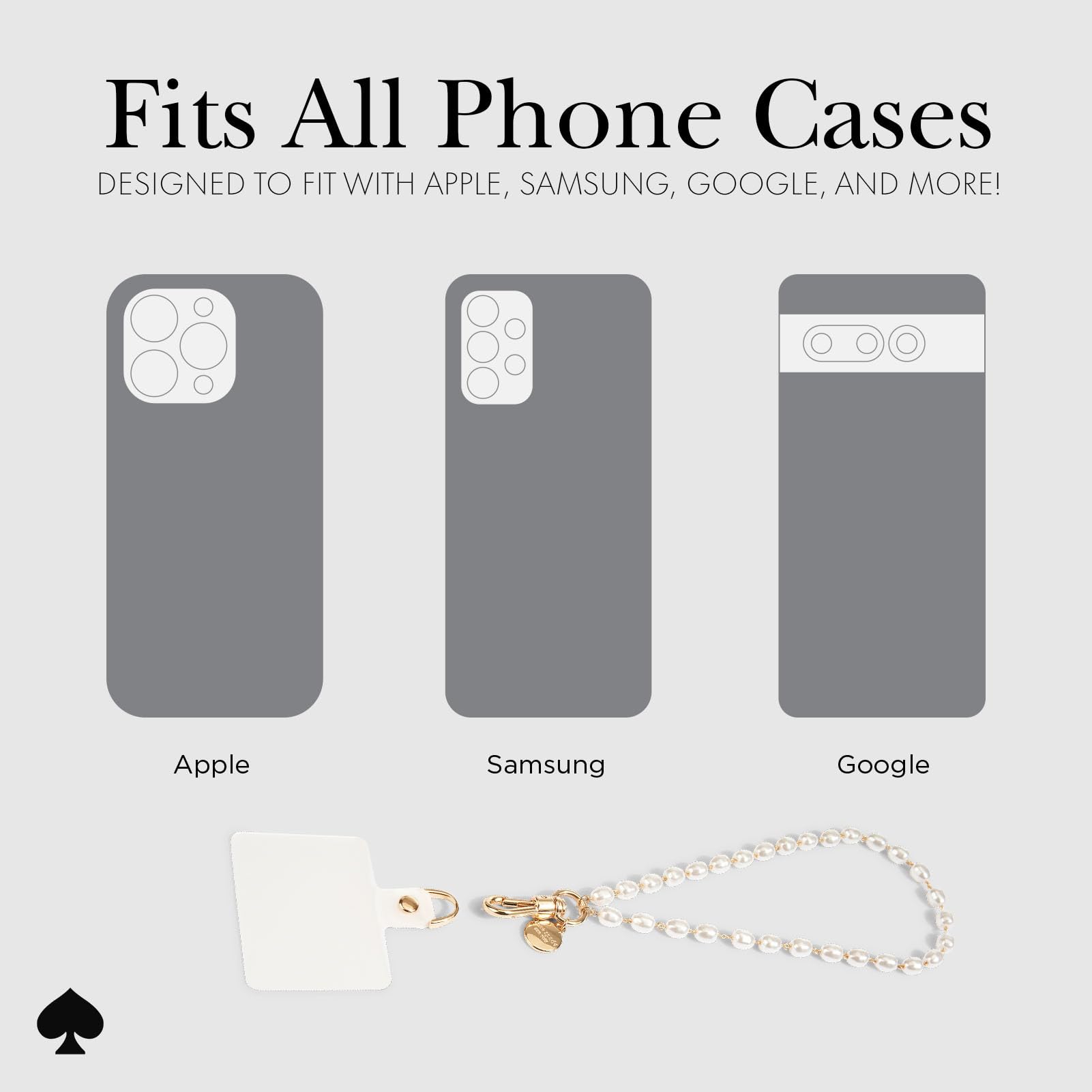 Kate Spade Phone Charm - Sea Pearl
