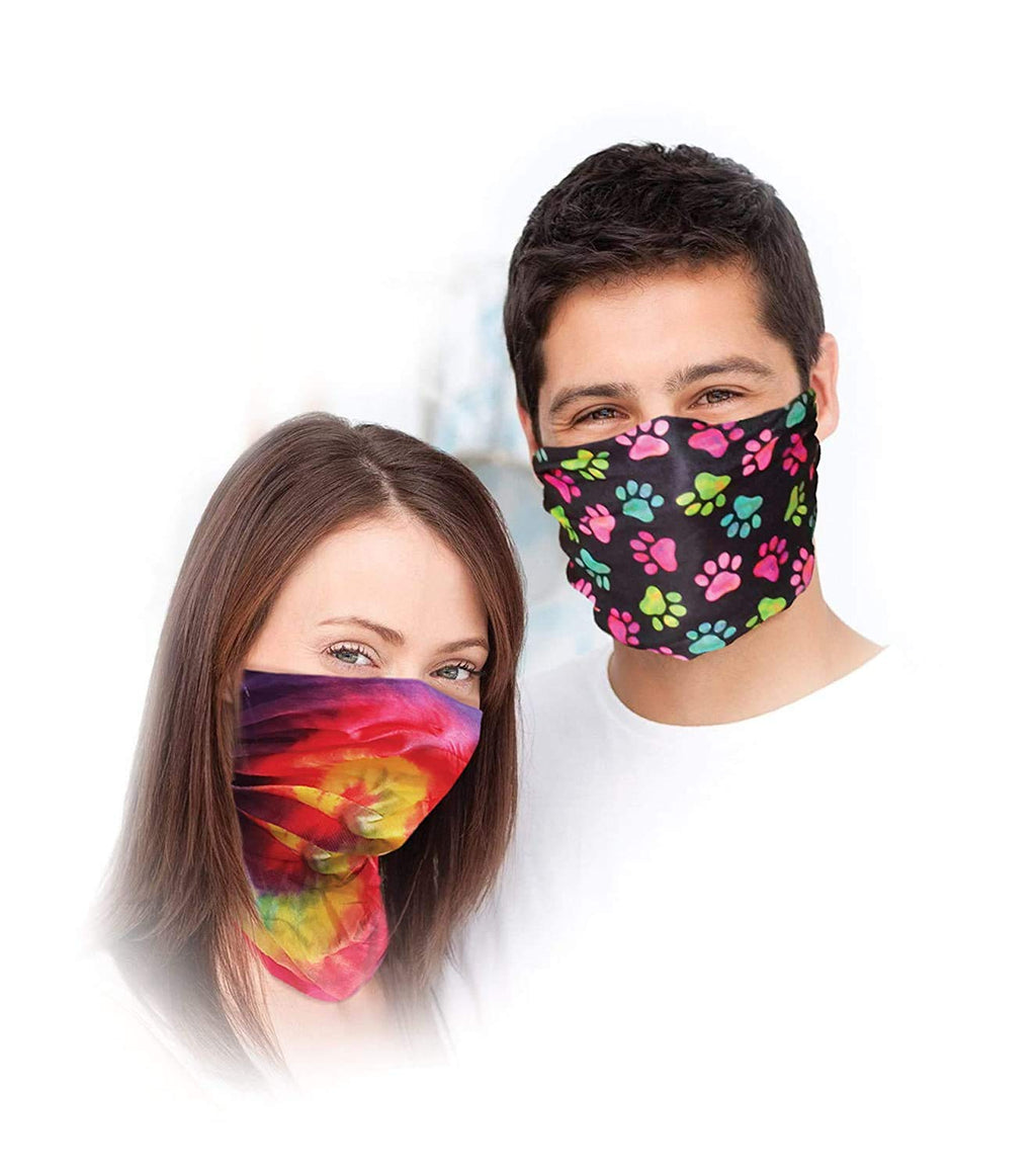 Spoontiques American Flag Hair Wrap - Multifunctional Bandanna, Headband, Hair Tie, Gaiter, and Scarf