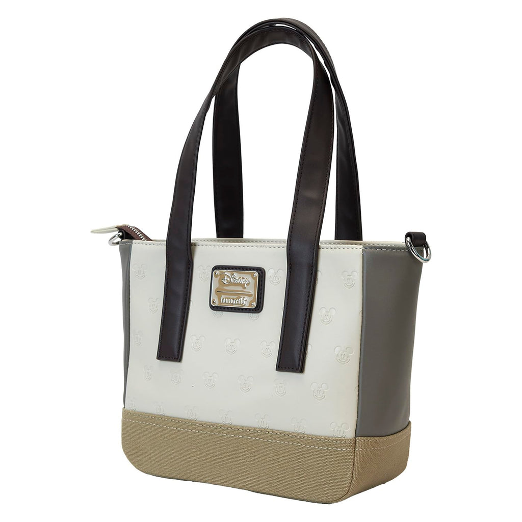Loungefly Disney Mickey and Friends Faux Leather and Canvas Mini Tote Bag