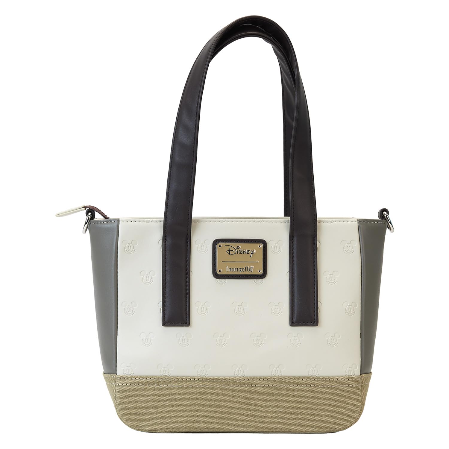 Loungefly Disney Mickey and Friends Faux Leather and Canvas Mini Tote Bag