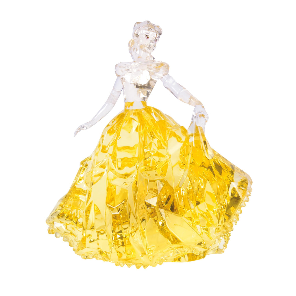 Enesco FACETS Disney Beauty and The Beast Princess Belle in Ball Gown Figurine, 3.9 Inch, Yellow
