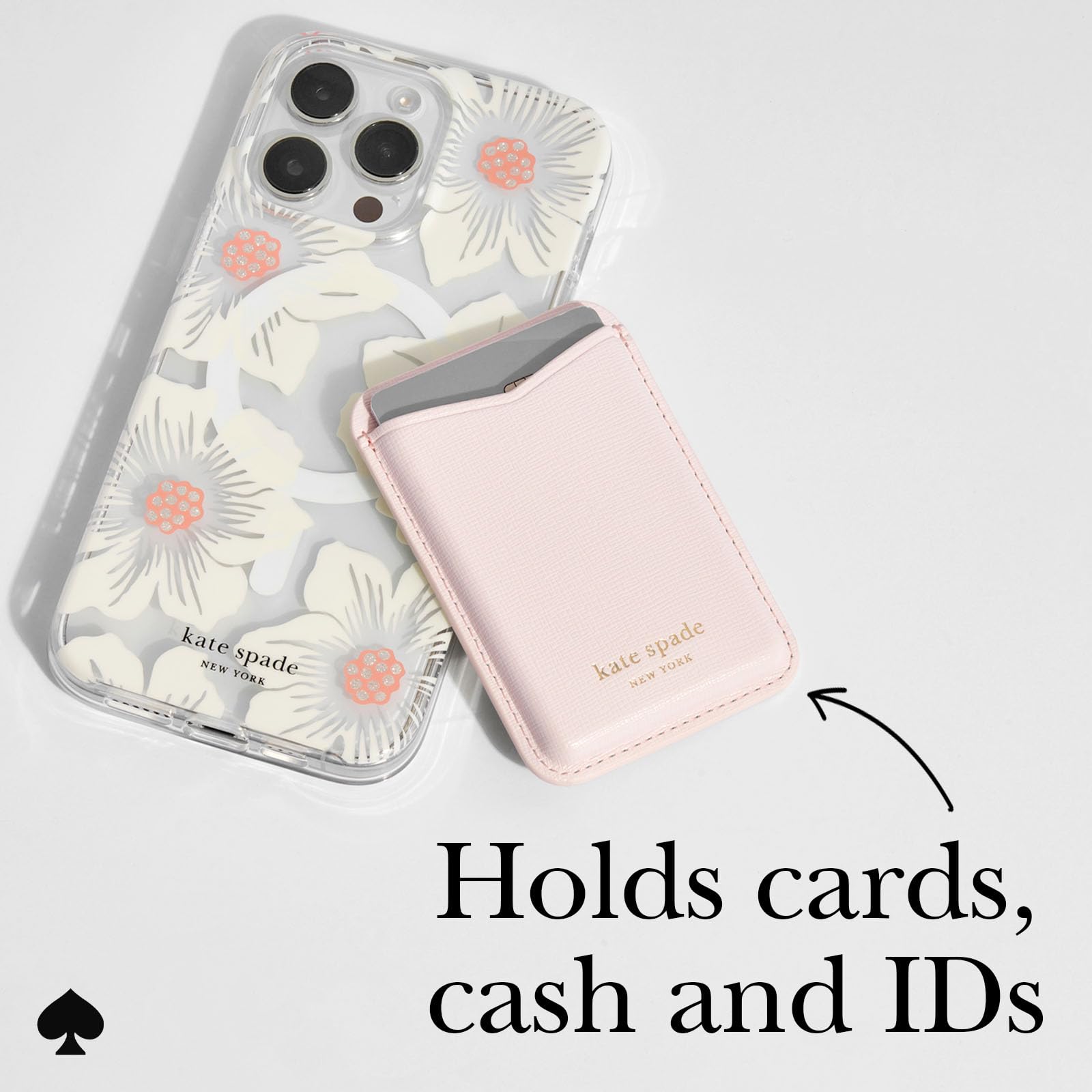 Kate Spade Pale Dogwood Magnetic Wallet/Card Holder