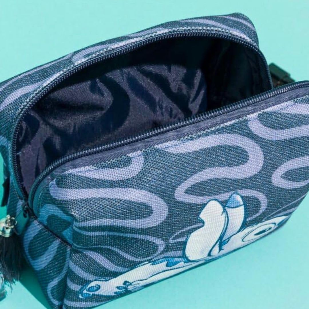Disney Stitch Denim Cosmetic Bag