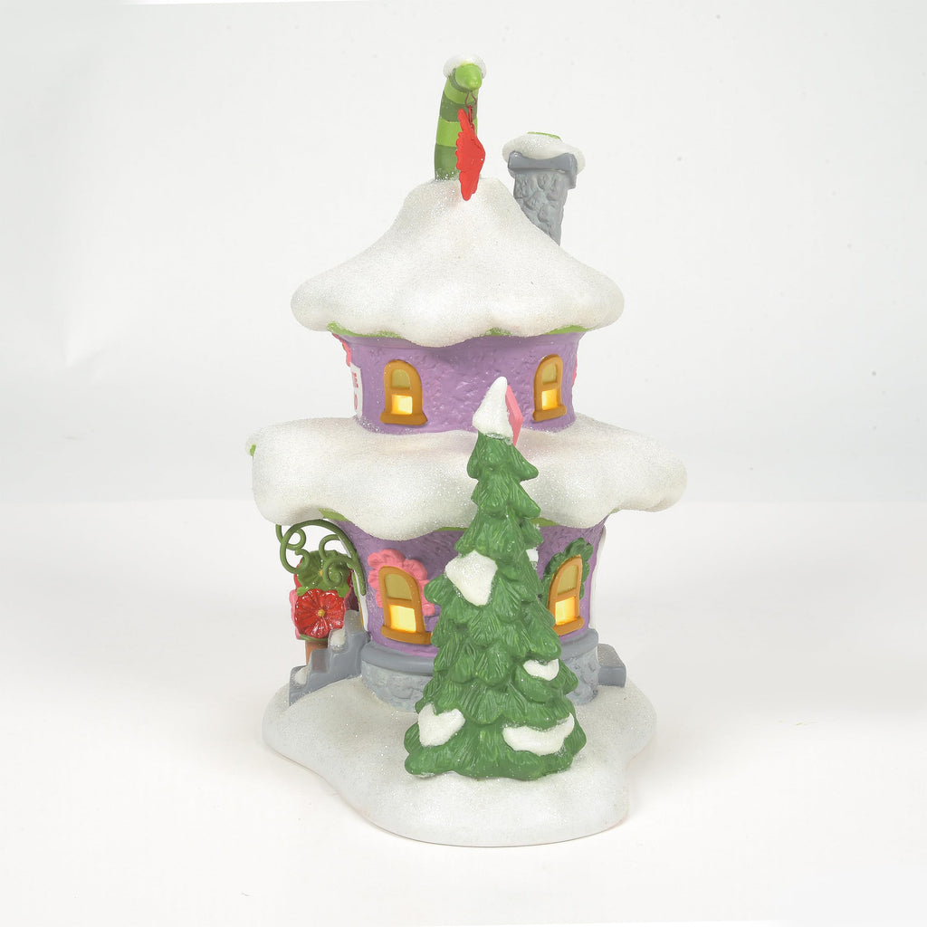 Grinch Village Auntie Who's Bouquet House Lit Building