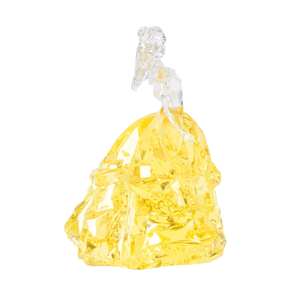 Enesco FACETS Disney Beauty and The Beast Princess Belle in Ball Gown Figurine, 3.9 Inch, Yellow