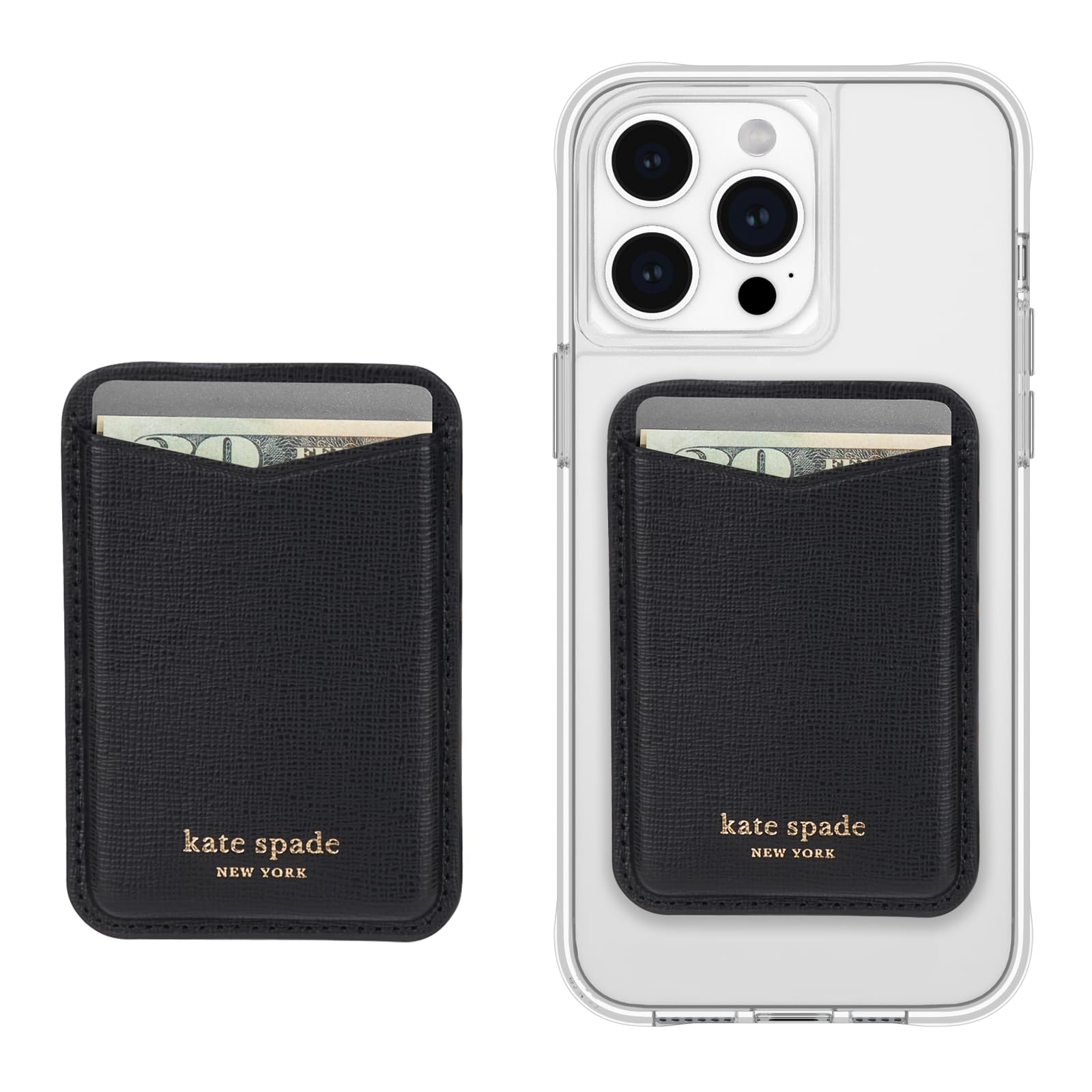 Kate Spade Magnetic Wallet/Card Holder - Black