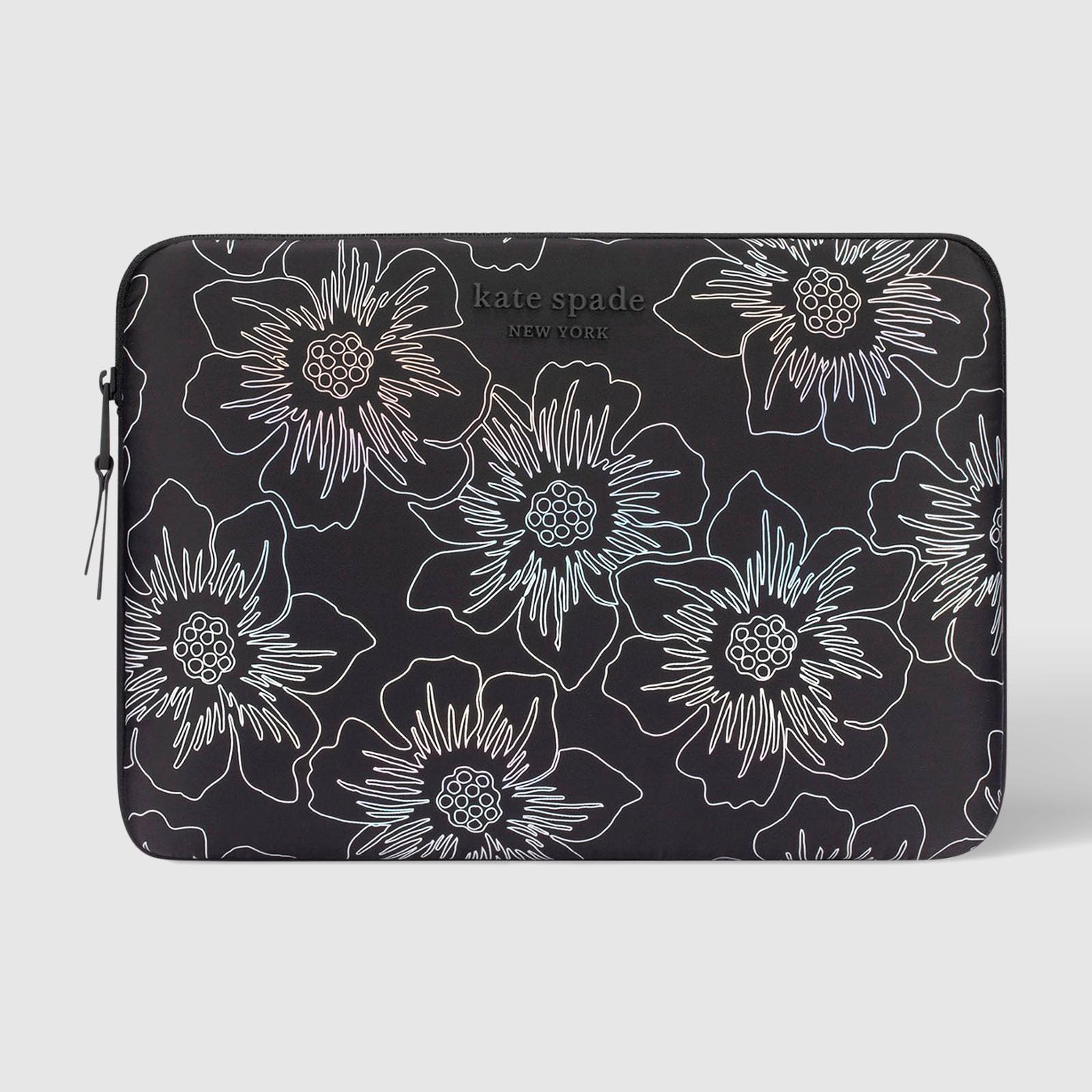Kate Spade Puffer Laptop Sleeve 14 Inch - Hollyhock Iridescent Black
