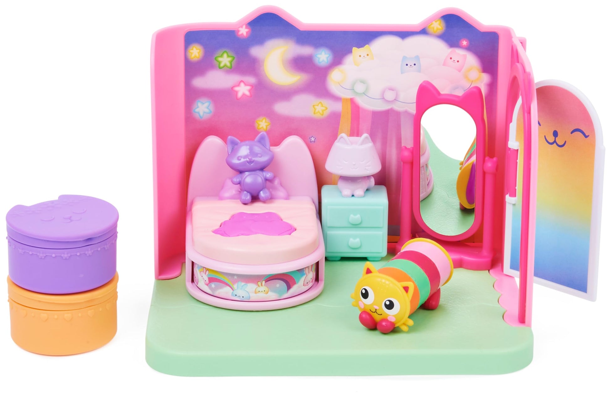 Gabby’s Dollhouse Sweet Dreams Bedroom with Pillow Cat Figure