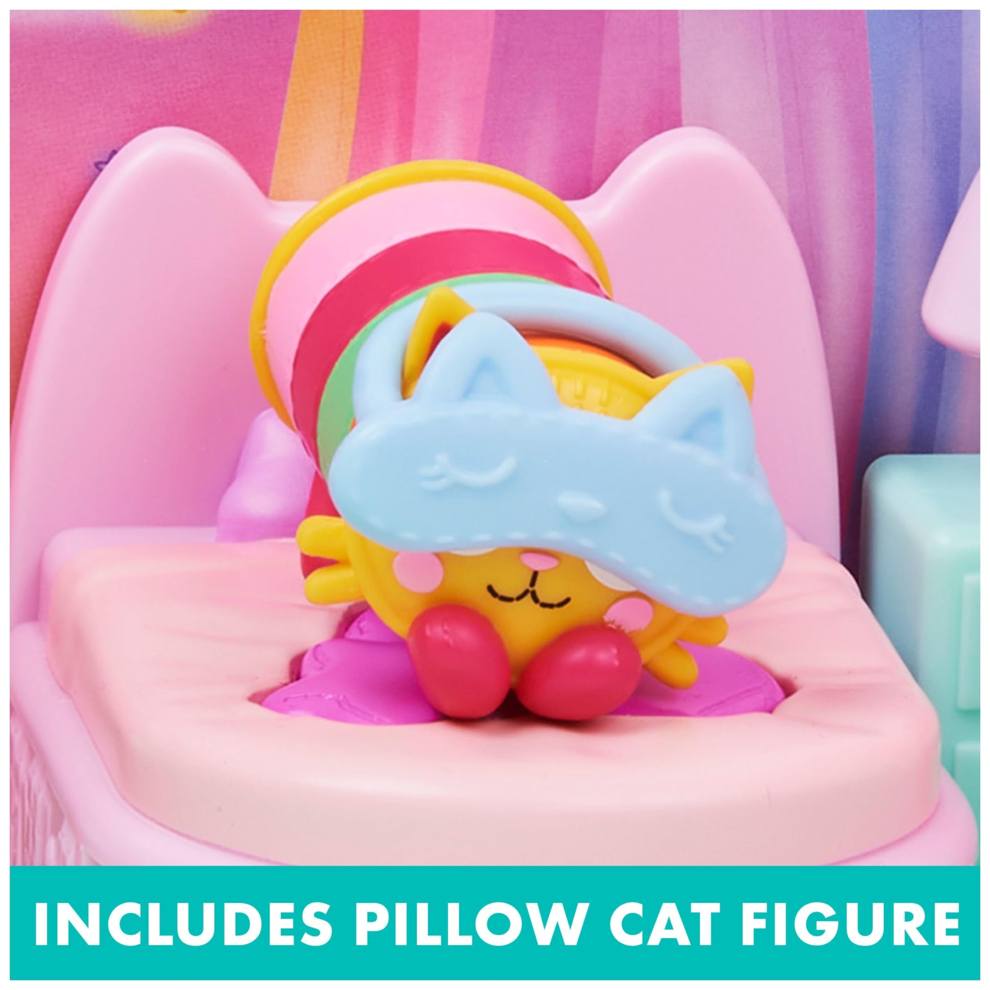 Gabby’s Dollhouse Sweet Dreams Bedroom with Pillow Cat Figure