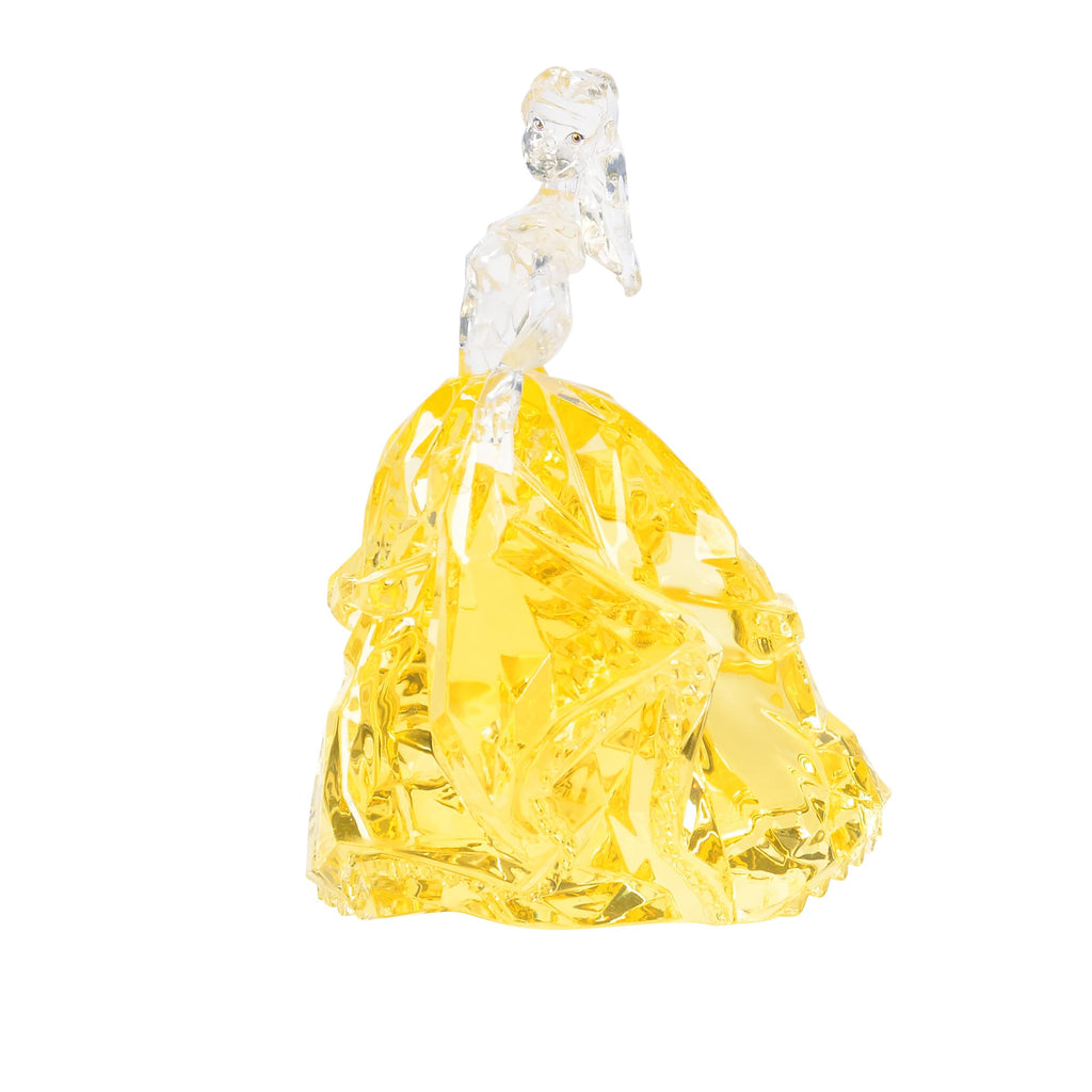 Enesco FACETS Disney Beauty and The Beast Princess Belle in Ball Gown Figurine, 3.9 Inch, Yellow