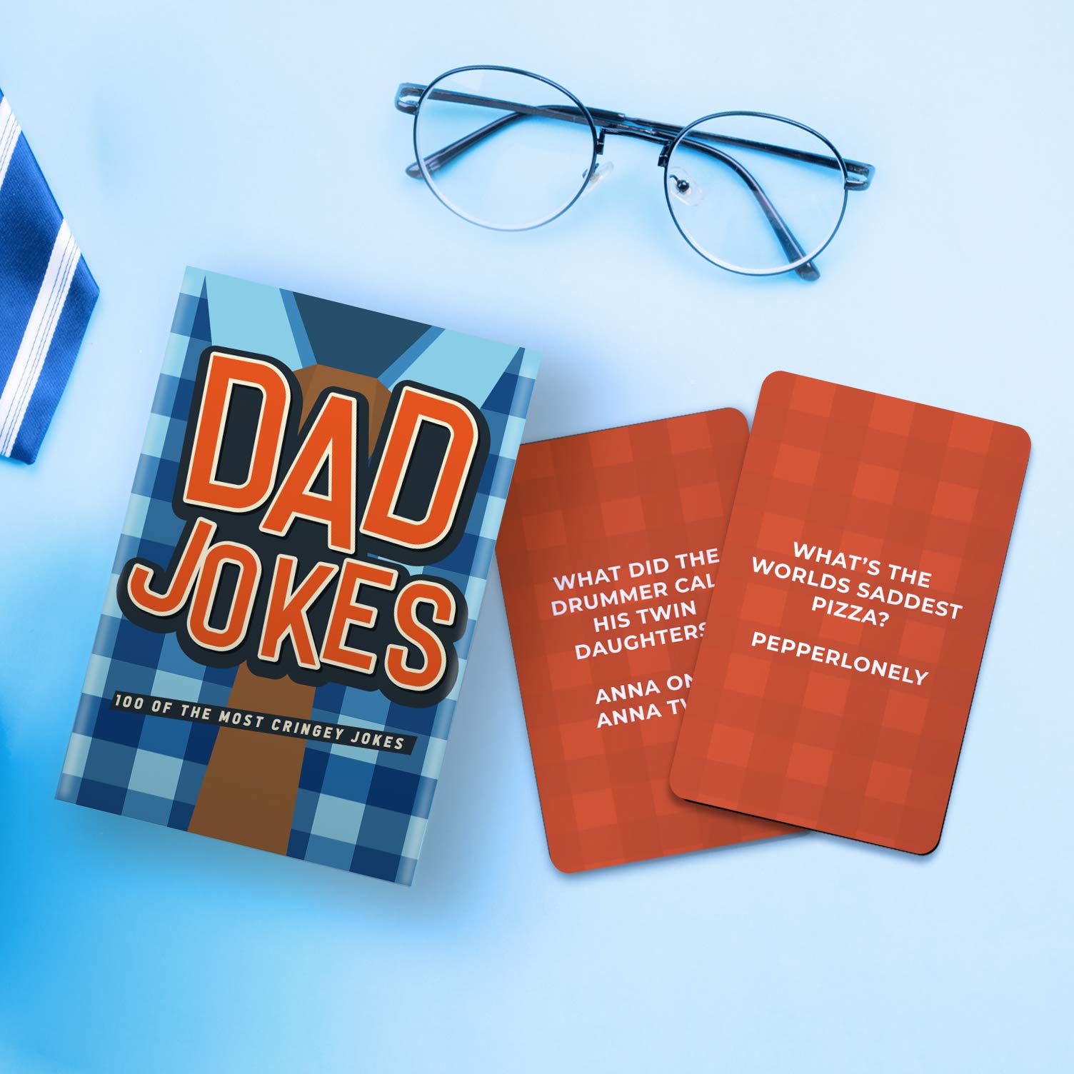 Gift Republic Dad Jokes 100 Hilarious Joke Cards World's Funniest & Puns Funny Father's Day Birthday Christmas for Granddad