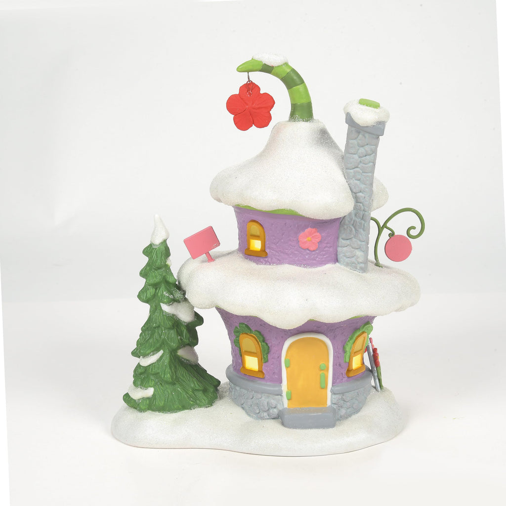 Grinch Village Auntie Who's Bouquet House Lit Building