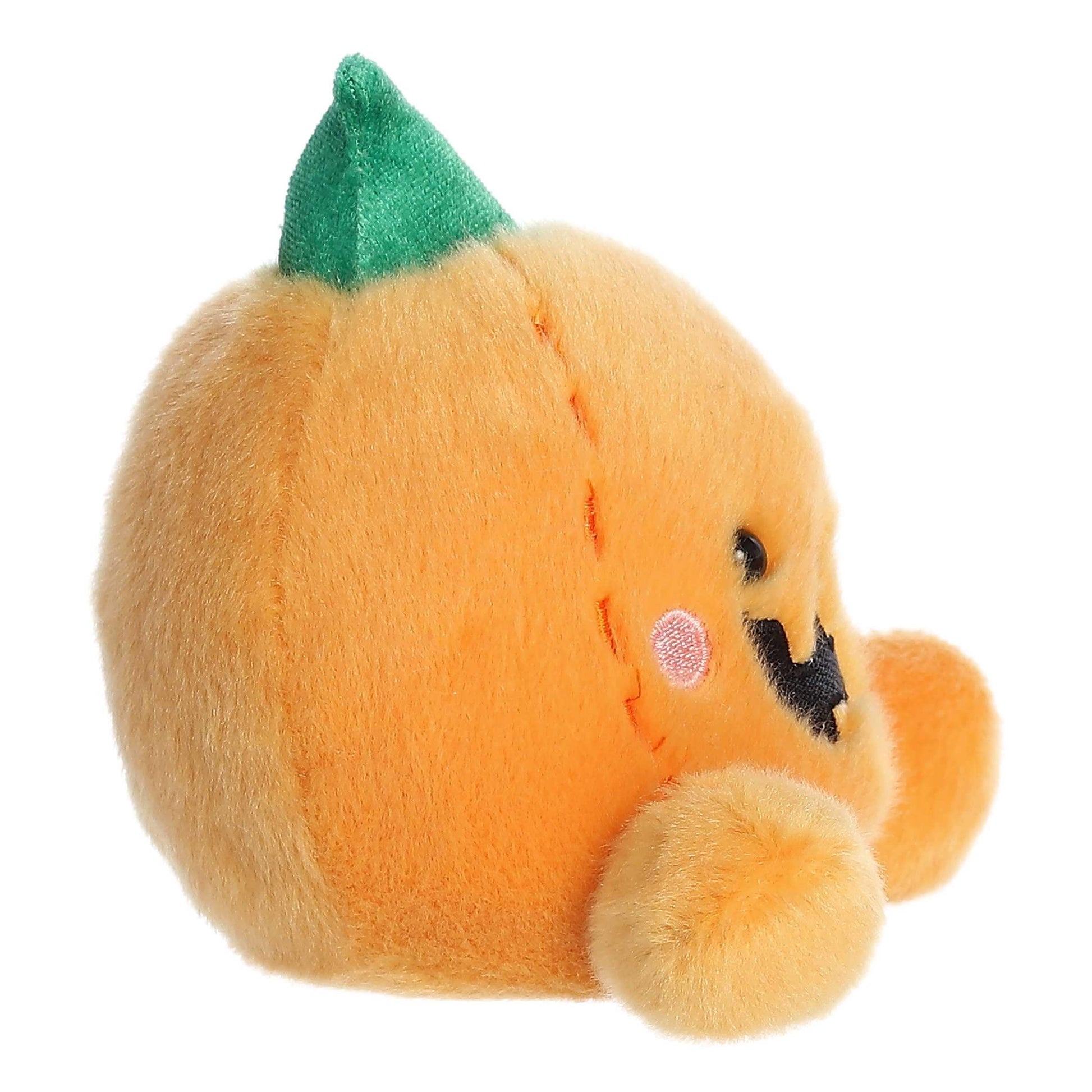 Aurora® Spooky Palm Pals™ Carver Jack O' Lantern™ Stuffed Animal - Pocket-Sized Play - Collectable Fun - Orange 5 Inches, Small, 13553