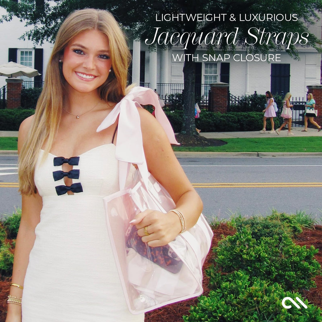 Case-Mate Pink Bow Jelly Tote