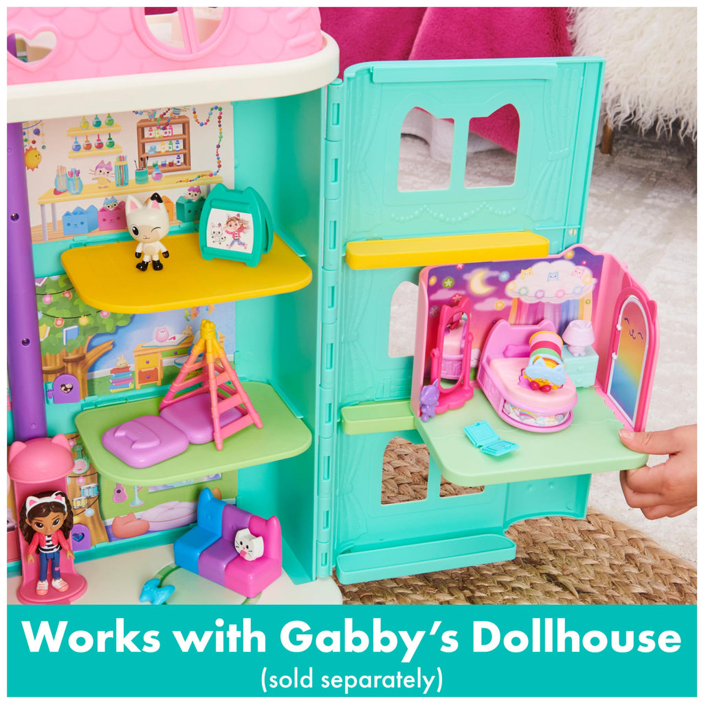 Gabby’s Dollhouse Sweet Dreams Bedroom with Pillow Cat Figure