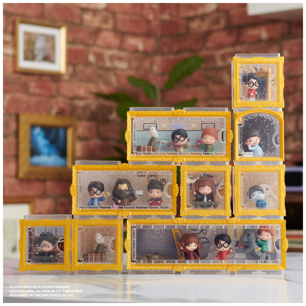 Harry Potter Micro Magical Moments Action Figures Set with Harry, Ron, Hedwig