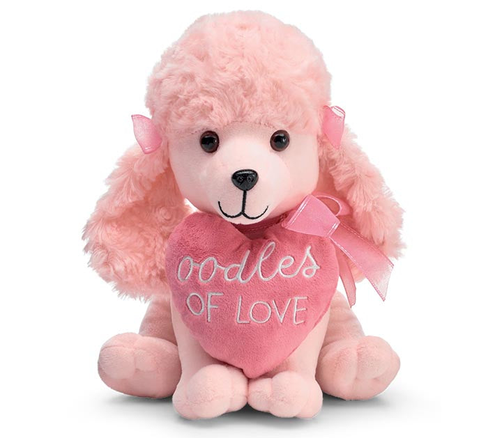 Pink Poodle Love Plushie