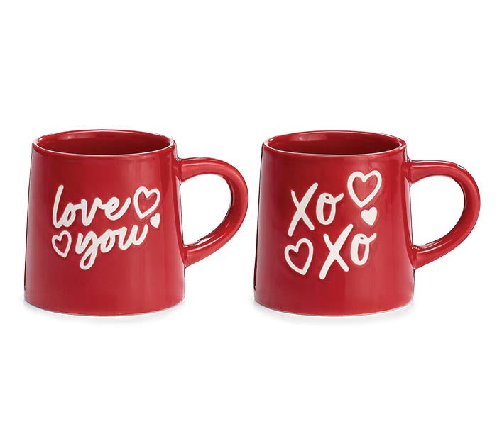 Valentines Red & White Mug