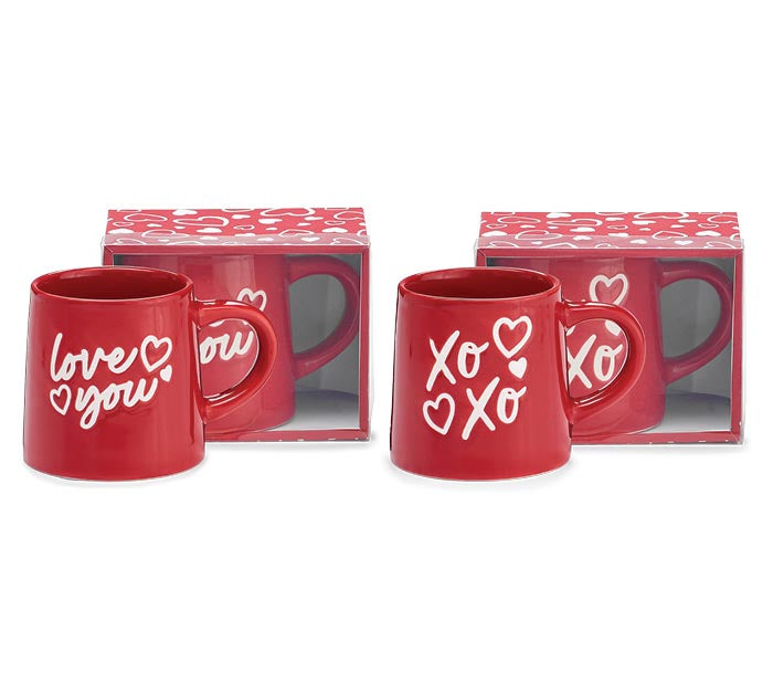 Valentines Red & White Mug