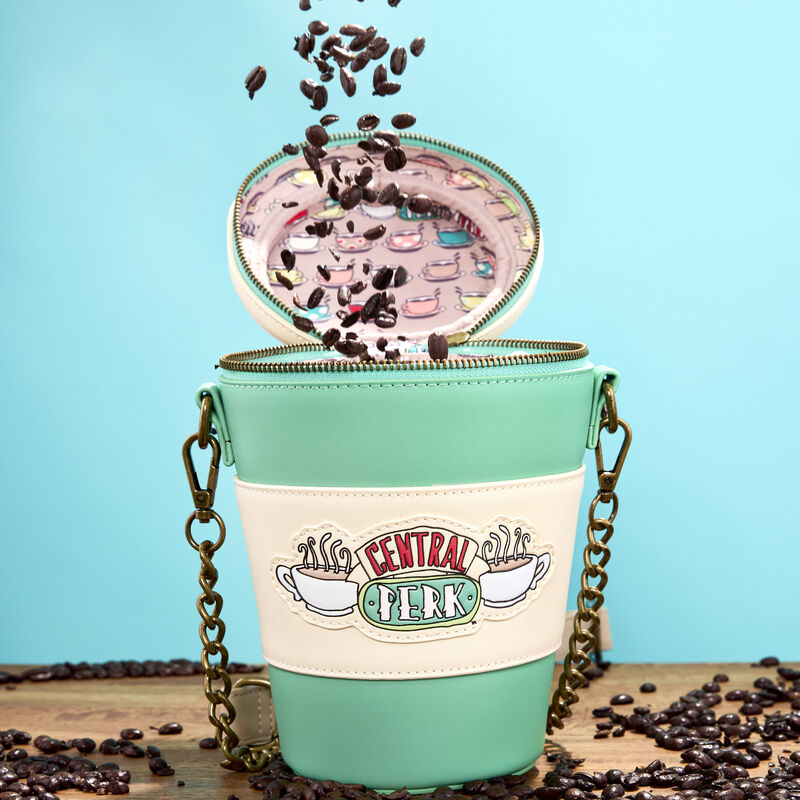 Loungefly Friends Central Perk To-Go Coffee Cup Figural Scented Crossbody