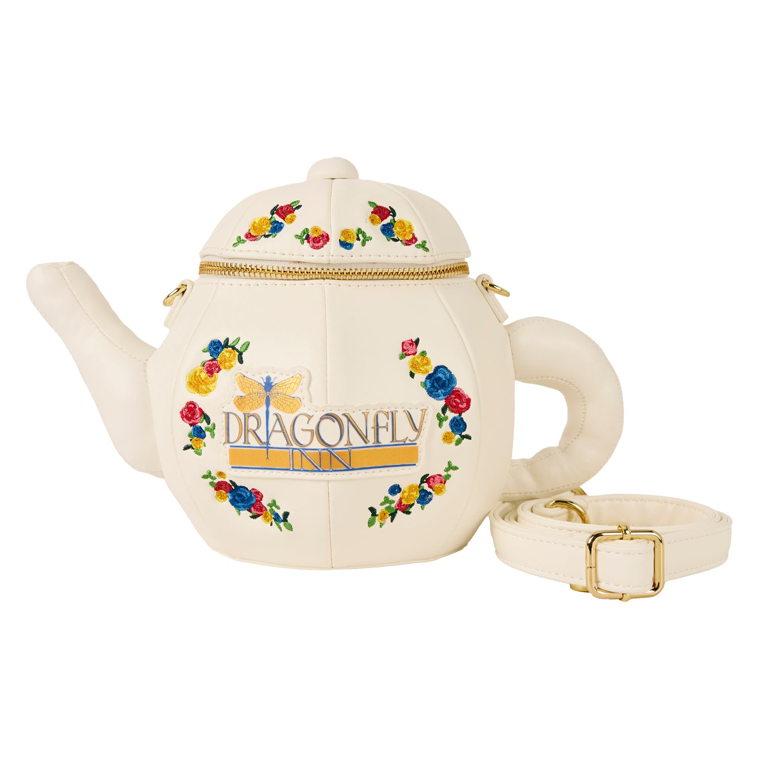 Loungefly Gilmore Girls Dragonfly Inn Figural Teapot Crossbody Bag