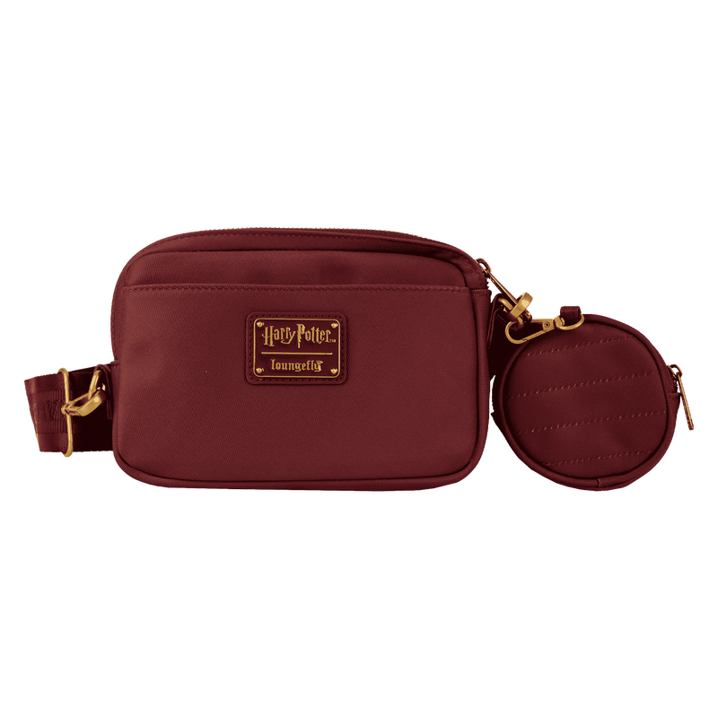 Harry Potter Hogwarts House Canvas Sling Crossbody Bag with Coin Bag