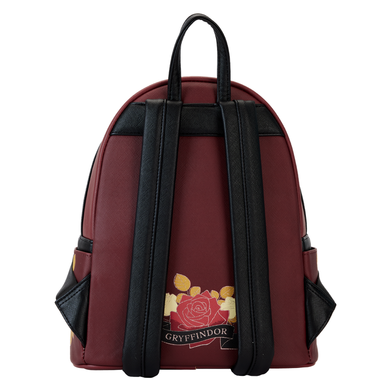 Loungefly Harry Potter Gryffindor House Floral Tattoo Mini Backpack