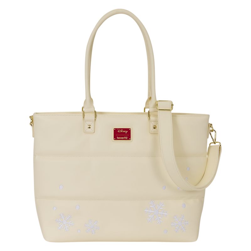 Loungefly Mickey & Friends Holiday Snow Tote Crossbody Bag with Coin Bag