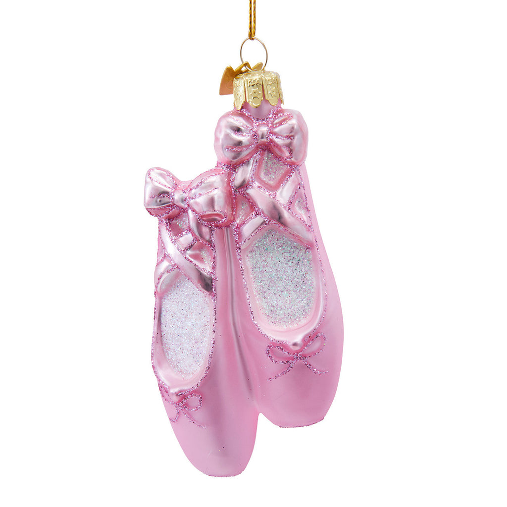 Noble Gems Glass Ballet Slippers Ornament