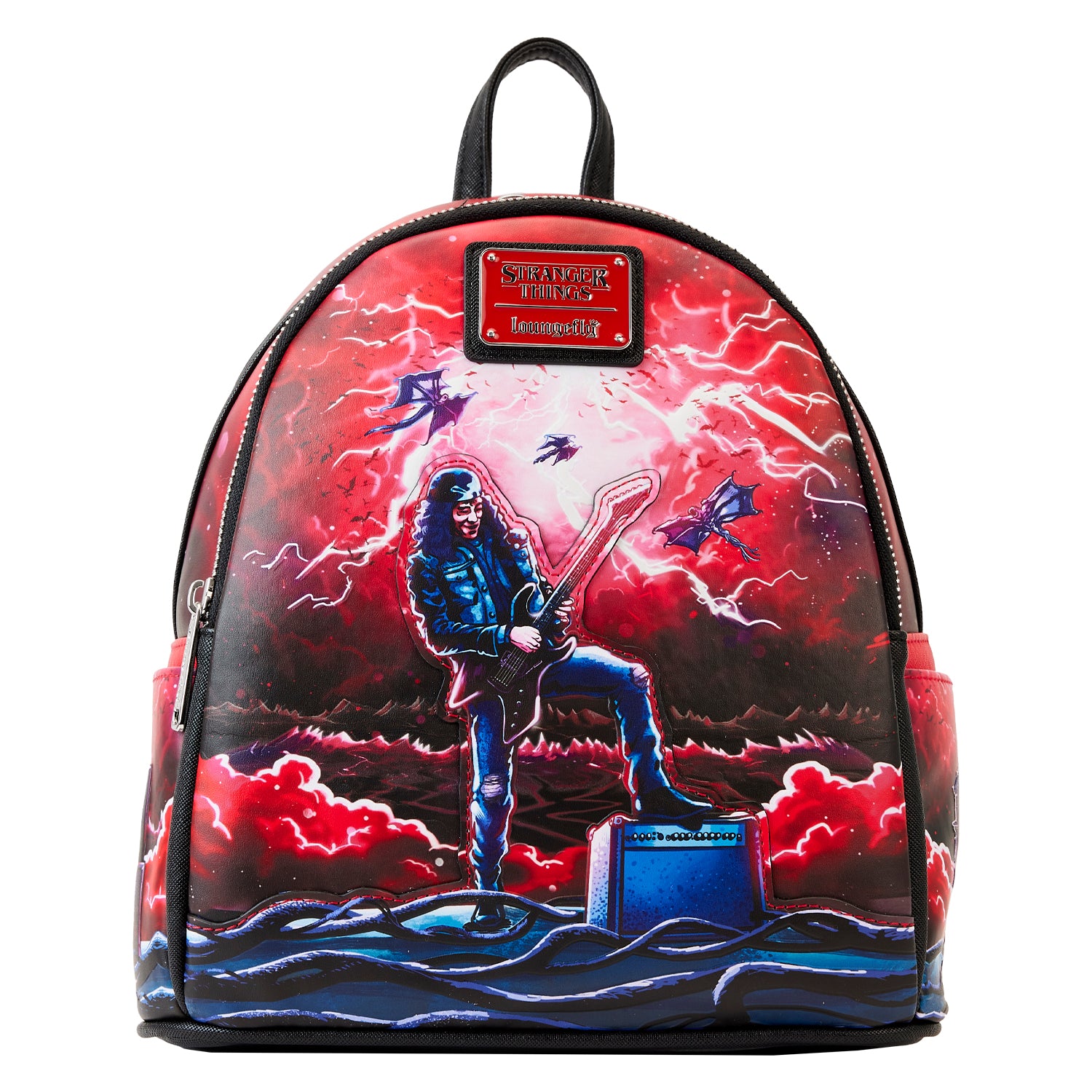 LOUNGEFLY NETFLIX STRANGER THINGS EDDIE TRIBUTE MINI BACKPACK