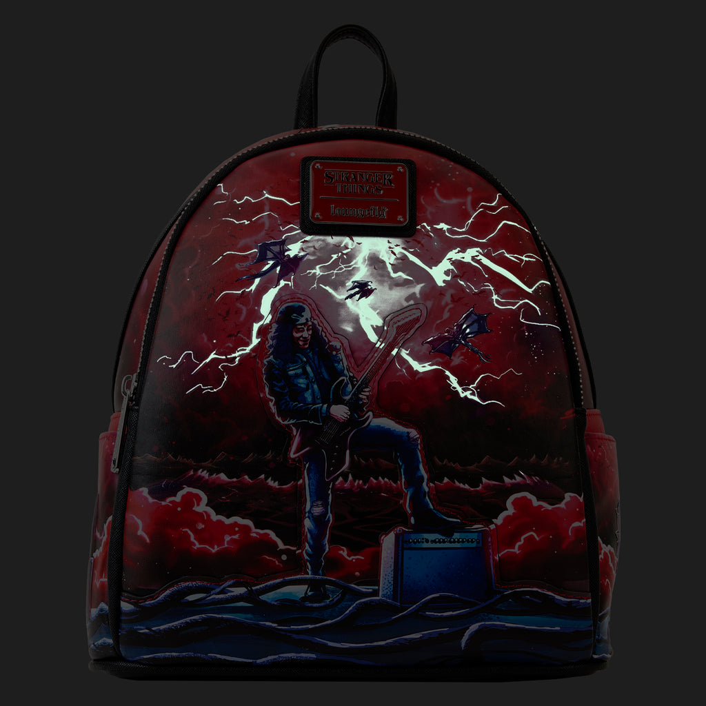 LOUNGEFLY NETFLIX STRANGER THINGS EDDIE TRIBUTE MINI BACKPACK