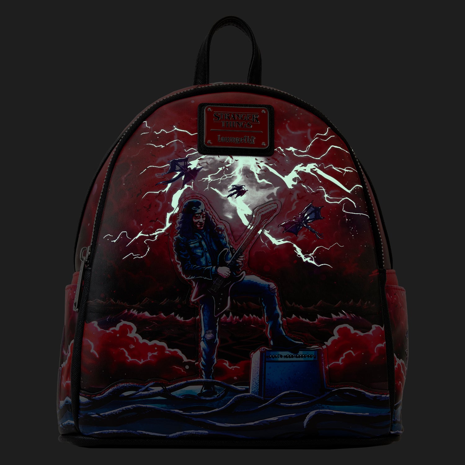 LOUNGEFLY NETFLIX STRANGER THINGS EDDIE TRIBUTE MINI BACKPACK