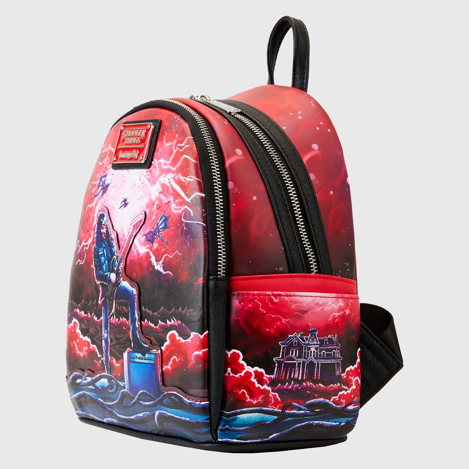 LOUNGEFLY NETFLIX STRANGER THINGS EDDIE TRIBUTE MINI BACKPACK