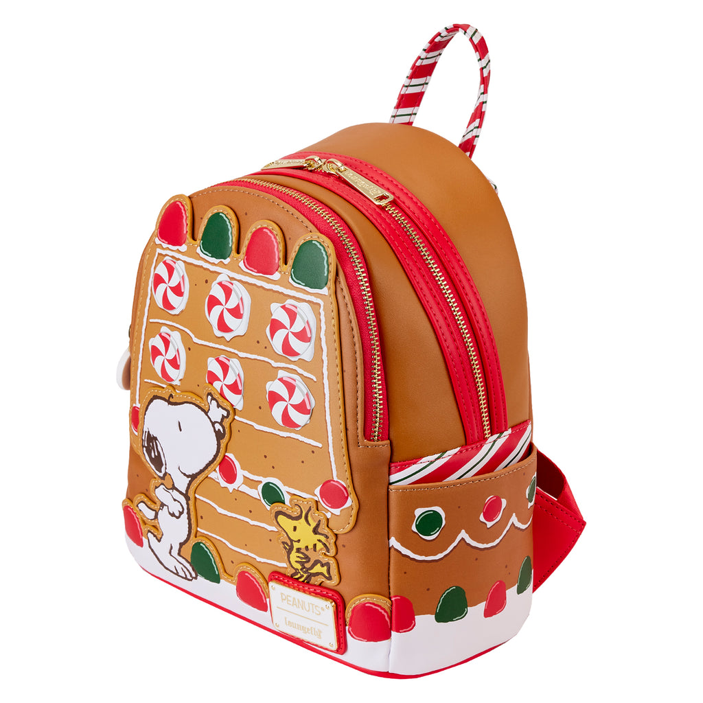 Loungefly Peanuts Snoopy Gingerbread House Scented Mini Backpack