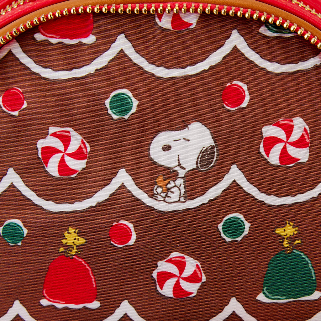 Loungefly Peanuts Snoopy Gingerbread House Scented Mini Backpack