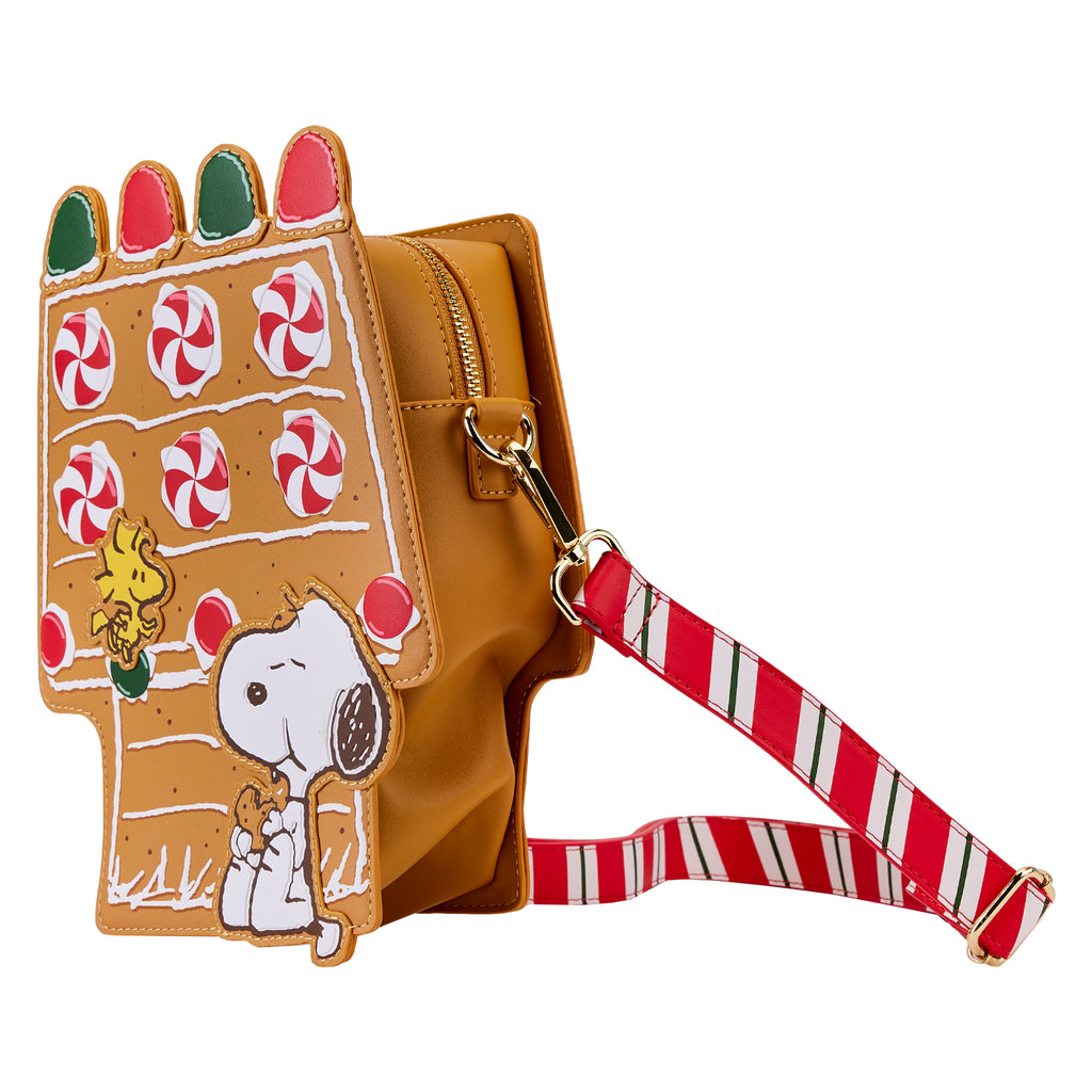 Loungefly Peanuts Snoopy Gingerbread House Scented Crossbody Bag