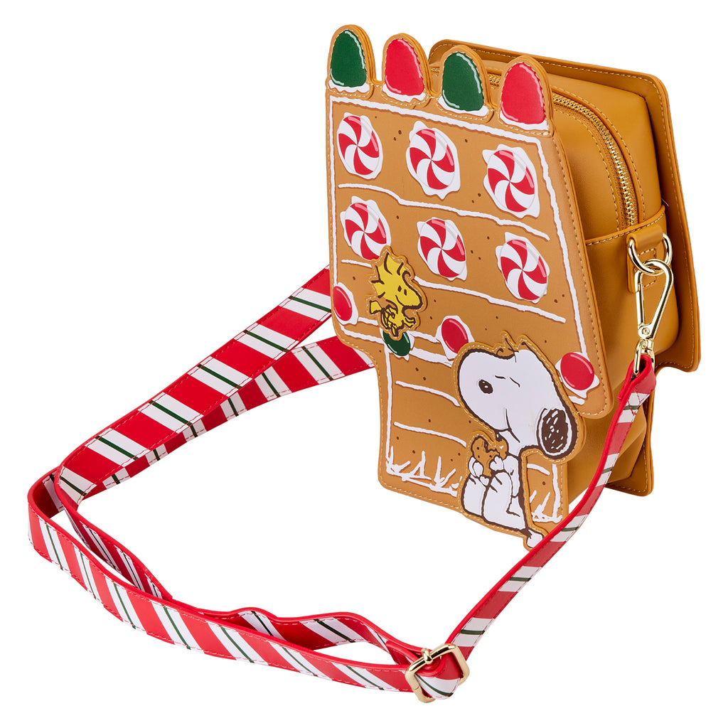 Loungefly Peanuts Snoopy Gingerbread House Scented Crossbody Bag